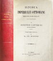 Istoria imperiului otoman (editia princeps, 1876)