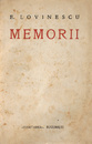 Memorii (editia princeps, 1932)