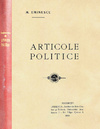 Articole politice (editia princeps, 1910)