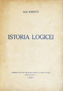 Istoria logicei (editia princeps, 1941) Istoria logicei (editia princeps, 1941)