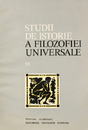 Studii de istorie a filozofiei universale Studii de istorie a filozofiei universale